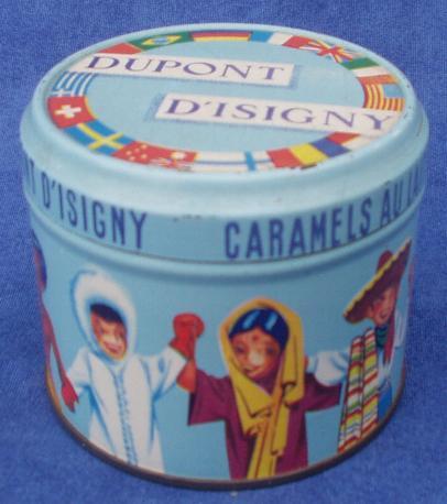Boîte En Métal "DUPONT D'ISIGNY" Caramels Au Lait. - Boxes