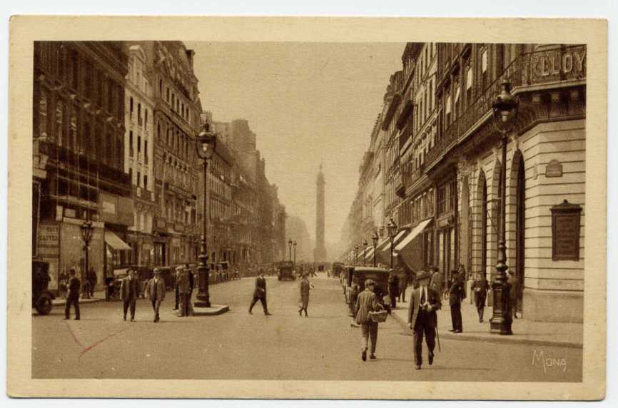 45 - PARIS - Rue De La PAIX. Au Fond, La Colonne VENDÔME (carte Animée) - Paris (02)