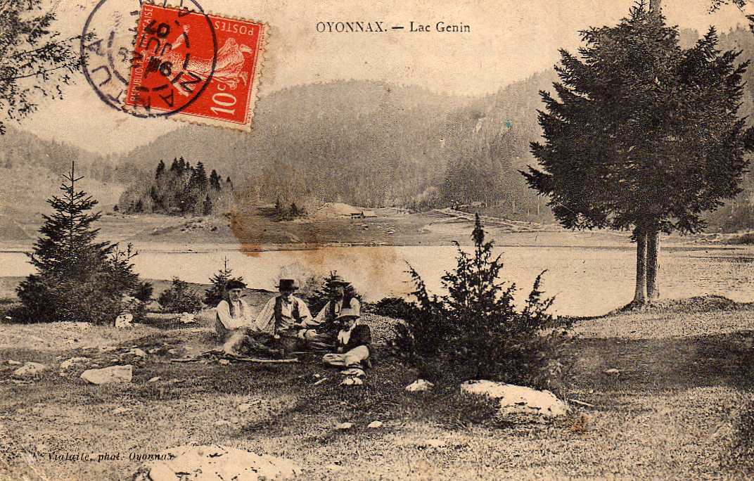 01 OYONNAX Lac Genin, Animée, Ed Vialatte, 1907 - Oyonnax