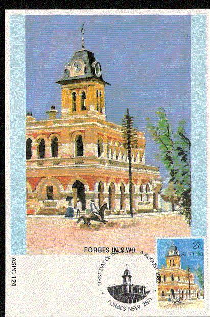 AUTRALIE Carte Maximum Num.yvert 781 ANCIENS BUREAUX DE POSTE - Maximumkarten (MC)