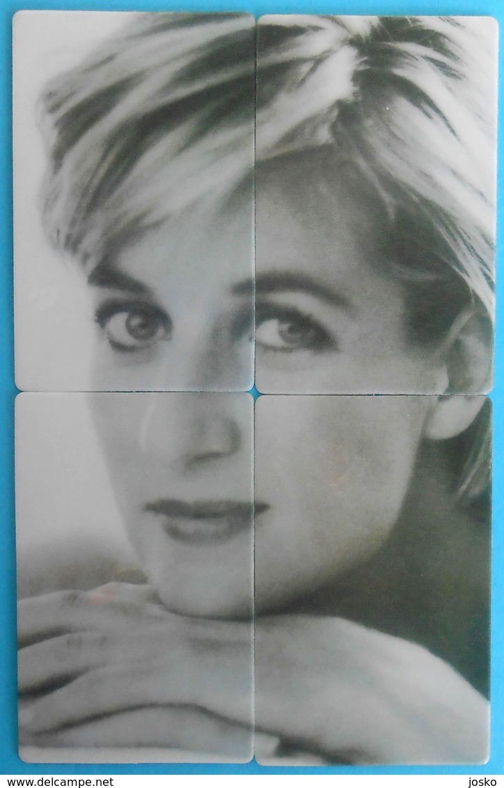 PRINCESS DIANA 1961 - 1997 ... Puzzle Set Of 4. Limited Cards * Lady Di Princesse Diana Forever England Rose British - Mode