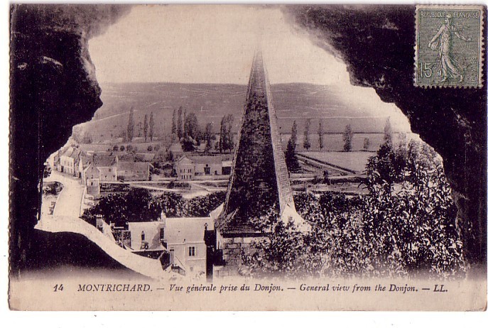 MONTRICHARD VUE GÉNÉRALE DU DONJON CARTE POSTALE  DE FRANCE DU LOIR & CHER - Montrichard