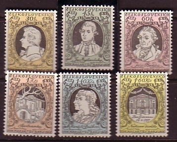 L3105 - TCHECOSLOVAQUIE Yv N°858/63 ** MOZART - Nuovi