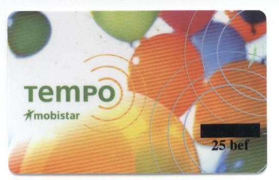 Tempo Mobistar. 25 Bef. - [2] Prepaid & Refill Cards