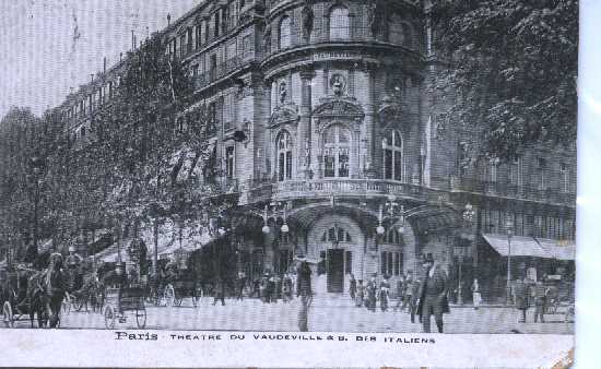 PARIS LE THEATRE DU VAUDEVILLE - District 02