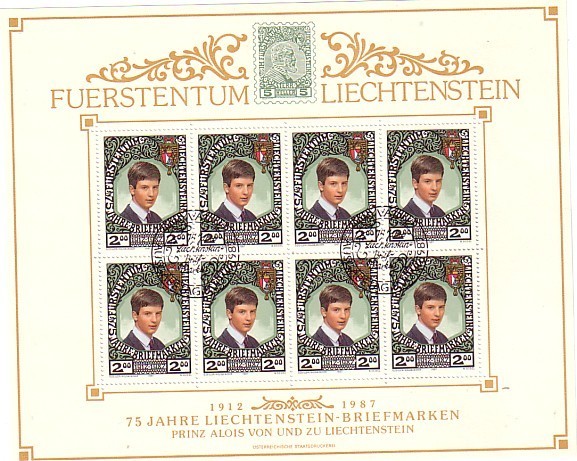 B1978 - LIECHTENSTEIN N°862 SHEETLET ( Registered Shipment Only ) - Blocks & Kleinbögen