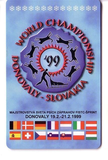 WORLD CHAMPIONSHIPS DONOVALY 1999. ( Slovaquie ) Flag Norway Holland Spain Slovenia Poland Czech Republic Hungary Belgie - Slowakei