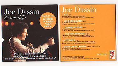 Joe DASSIN : RARE , HORS COMMERCE : " 25 ANS DEJA  "  NEUF - Sonstige - Franz. Chansons