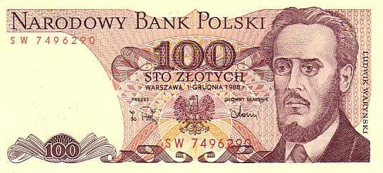 POLOG?NE   100 Zlotych   Daté Du 01-05-1988   Pick 143e    ***** BILLET  NEUF ***** - Poland