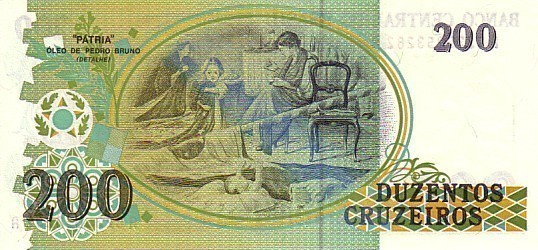 BRESIL  200 Cruzeiros Non Daté (1990)  Pick 229  Signature 28   ****BILLET  NEUF**** - Brasil