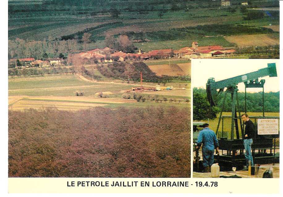 PETROLE En Lorraine 19/4/1978 Forcelles St Gorgon - Vezelise