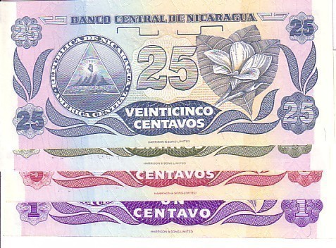 NICARAGUA   1, 5, 10, 25 Centavos Pick 167, 168, 169, 170    ***** BILLETS  NEUFS ***** - Nicaragua