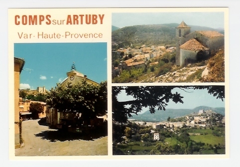 Comps Sur Artuby: Vue Générale, Eglise Des Templiers (05-5298) - Comps-sur-Artuby