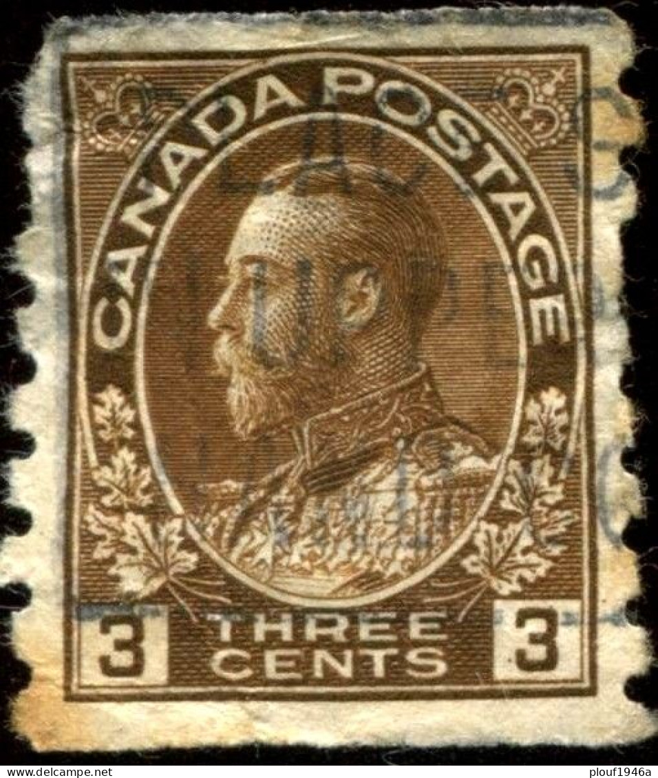 Pays :  84,1 (Canada : Dominion)  Yvert Et Tellier N° :   110 A (B) (o) - Coil Stamps