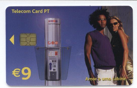 Telecom Card PT. € 9. Amor E Uma Cabine. - Portugal