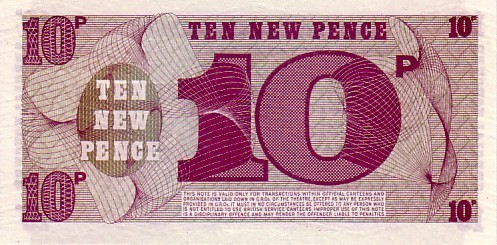 GRANDE BRETAGNE   10 Pence Militaire Non Daté (1972)  Pick M45  ****BILLET  NEUF**** - Autres & Non Classés