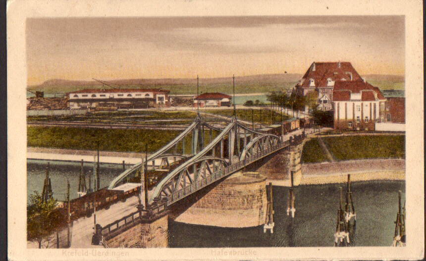 CP Krefeld-Uerdingen - Hafenbrücke Obl. 1924 - Krefeld