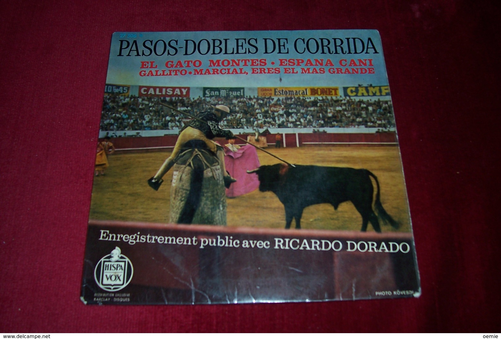 lot de 7 / 45 TOURS  disques de corrida  differents des annee 1960