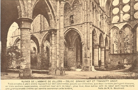 Ruines De L´Abbaye De Villers: Eglise Grande Nef Et Transept Droit - Villers-la-Ville