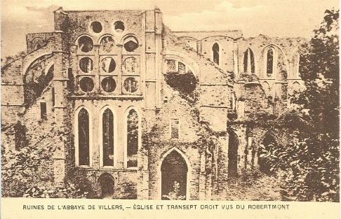 Ruines De L´Abbaye De Villers: Eglise Et Transept Droit Vus Du Robertmont - Villers-la-Ville