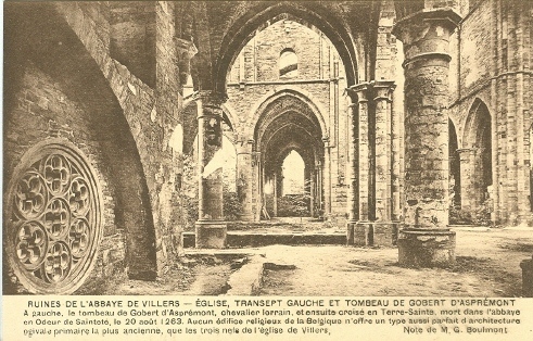 Ruines De L´Abbaye De Villers: Eglise, Transept Gauche Et Tombeau De Gobert D´asprémont - Villers-la-Ville