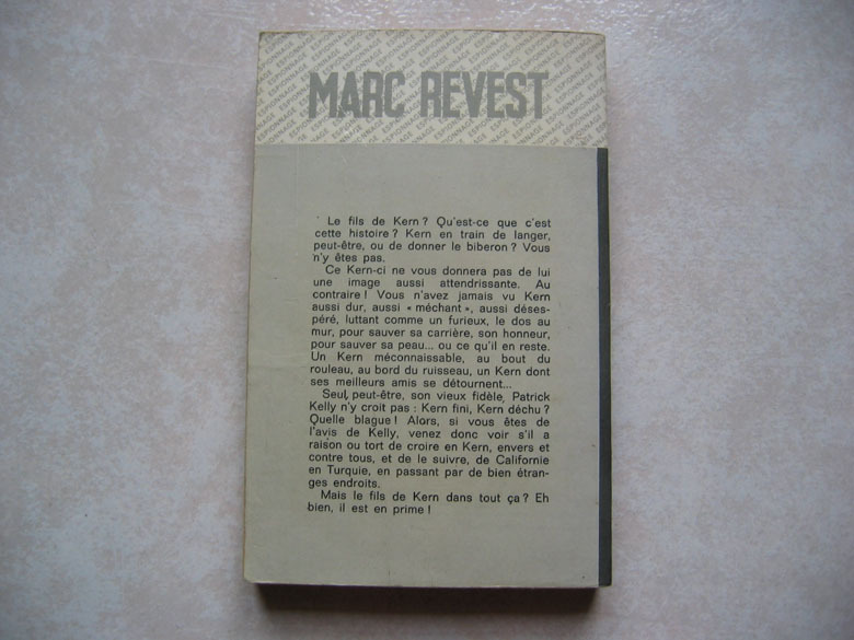 Fleuve Noir, Espionnage, Marc Revest : Le Fils De Kern. N° 944, 1972 - Fleuve Noir