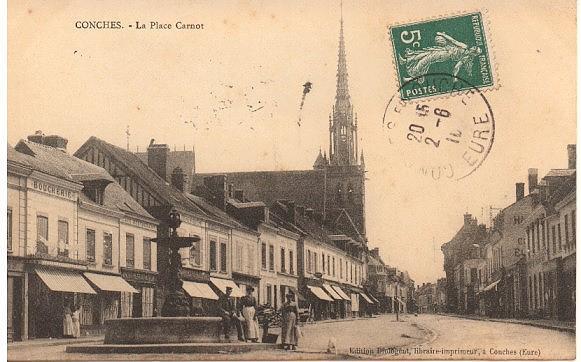 CONCHES (27) LA PLACE CARNOT - Conches-en-Ouche