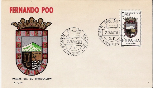 ESPAGNE / FDC / FERNADO POO / 1963 - Postzegels