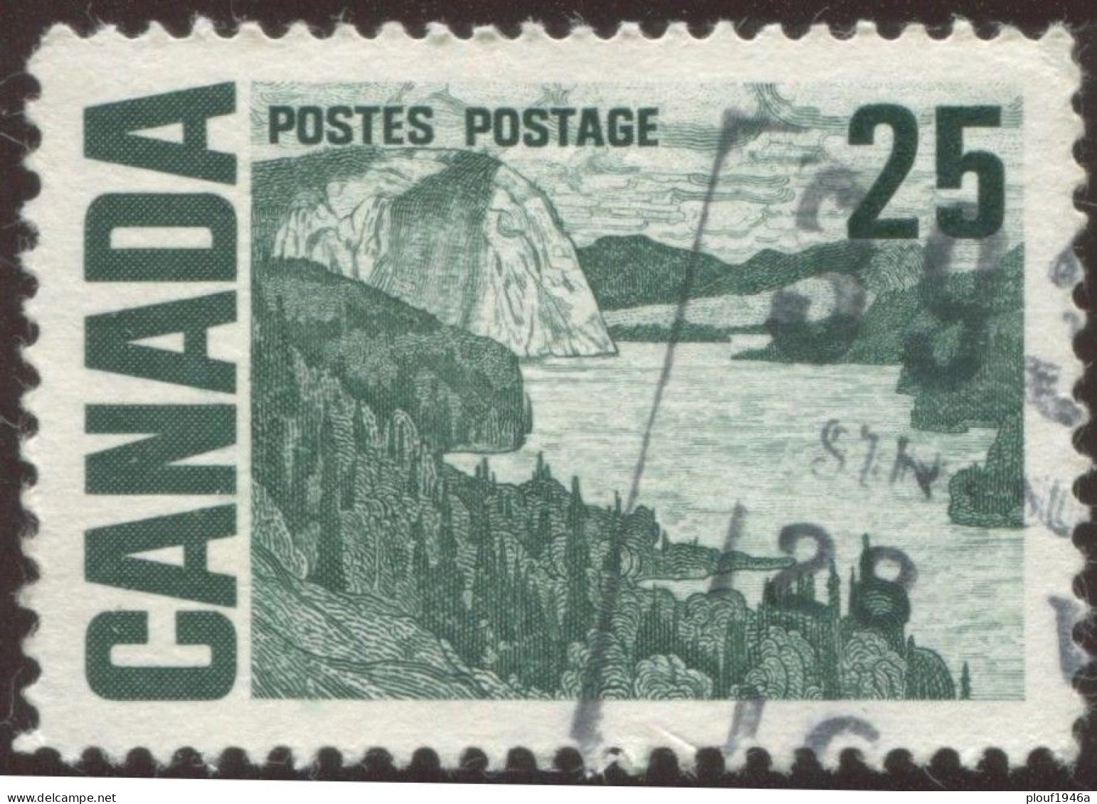 Pays :  84,1 (Canada : Dominion)  Yvert Et Tellier N° :   387 B (o)  Fluorescent - Used Stamps