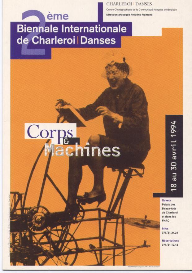 C.P. 2ème Biennale Internationale De Charleroi, Danses, "Corps Et Machines", 1994 (Belgique) - Danse