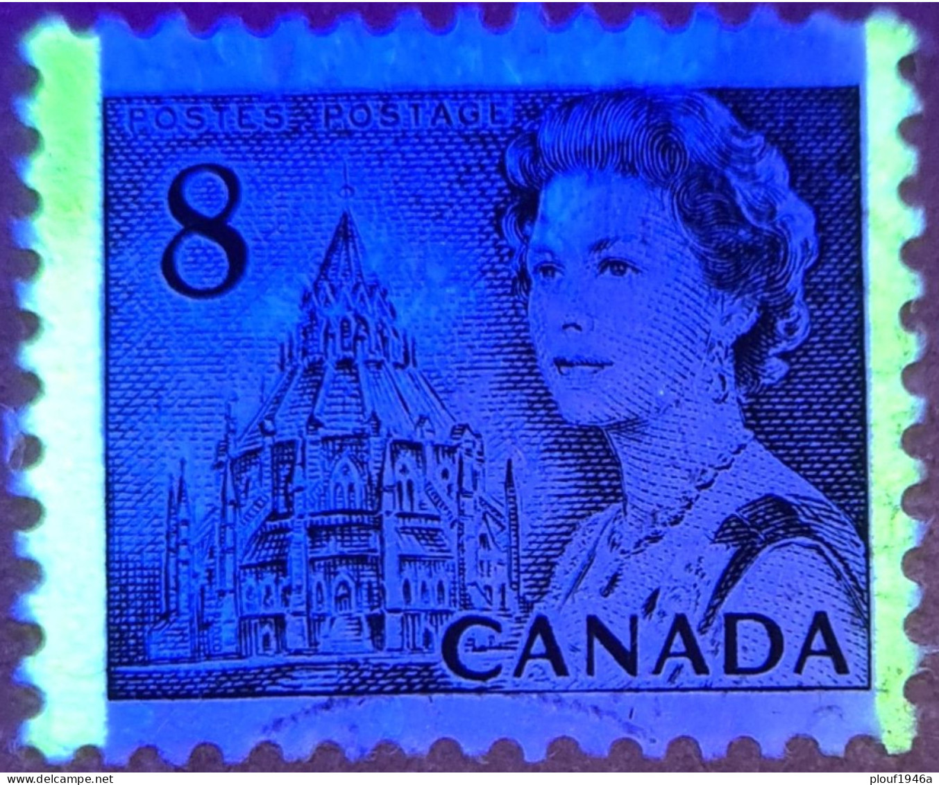 Pays :  84,1 (Canada : Dominion)  Yvert Et Tellier N° :   470 A (o) 2 Bandes De Phosphore - Used Stamps