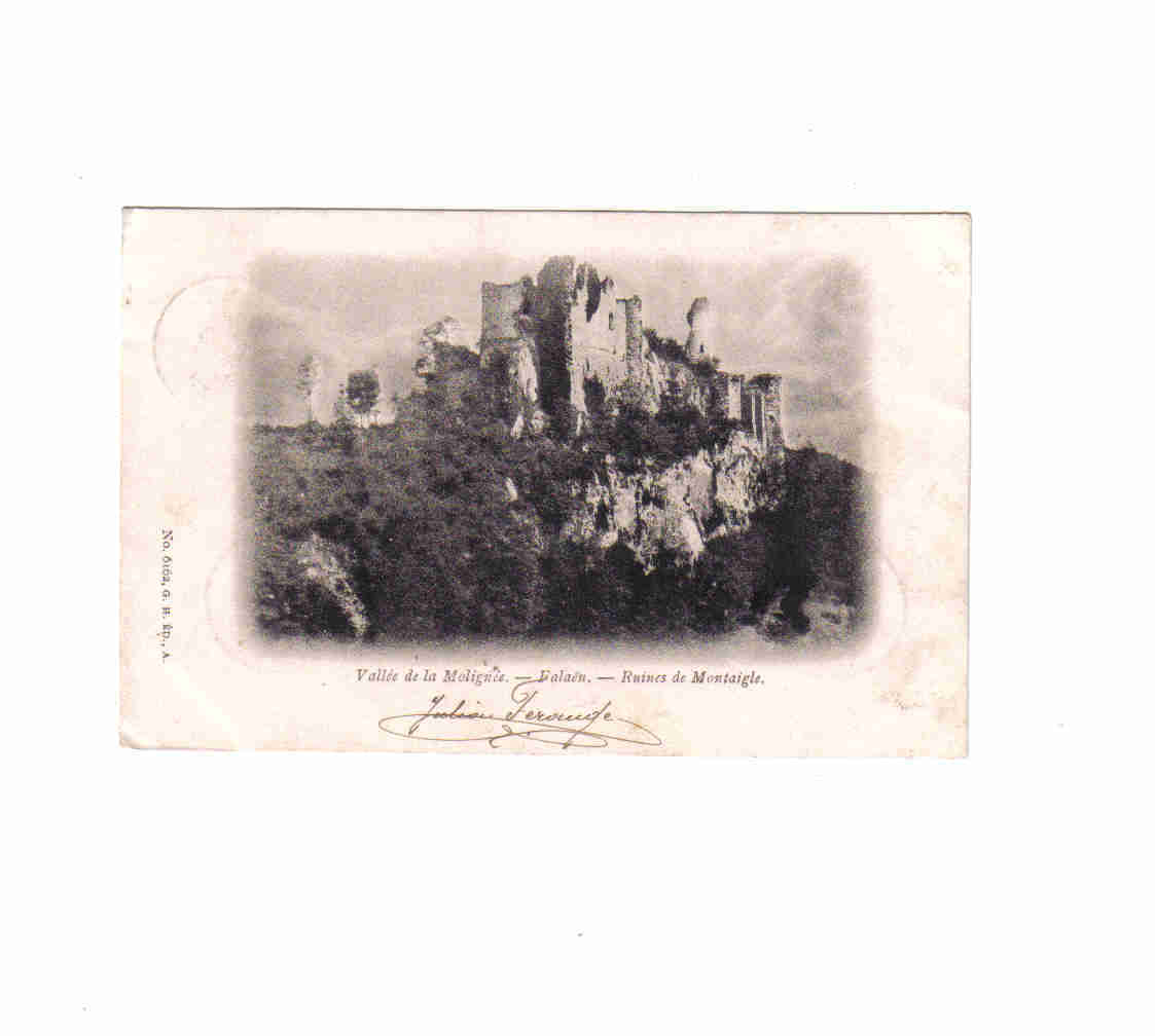 Montaigle Les Ruines N°6162 1900 - Yvoir