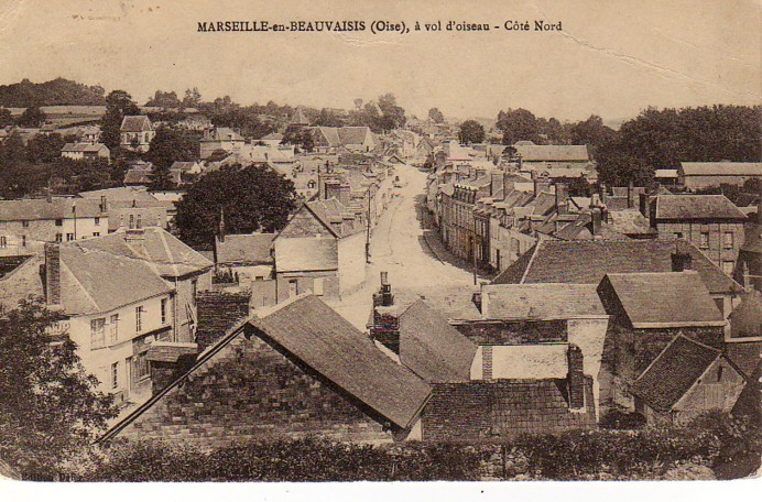 60 MARSEILLE EN BEAUVAISIS à Vol D´oiseau Côté Nord - Marseille-en-Beauvaisis