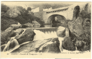 Corse - Corte - Cascade De Tavignano - éditions LL Collection Luciani - état Neuf - Corte