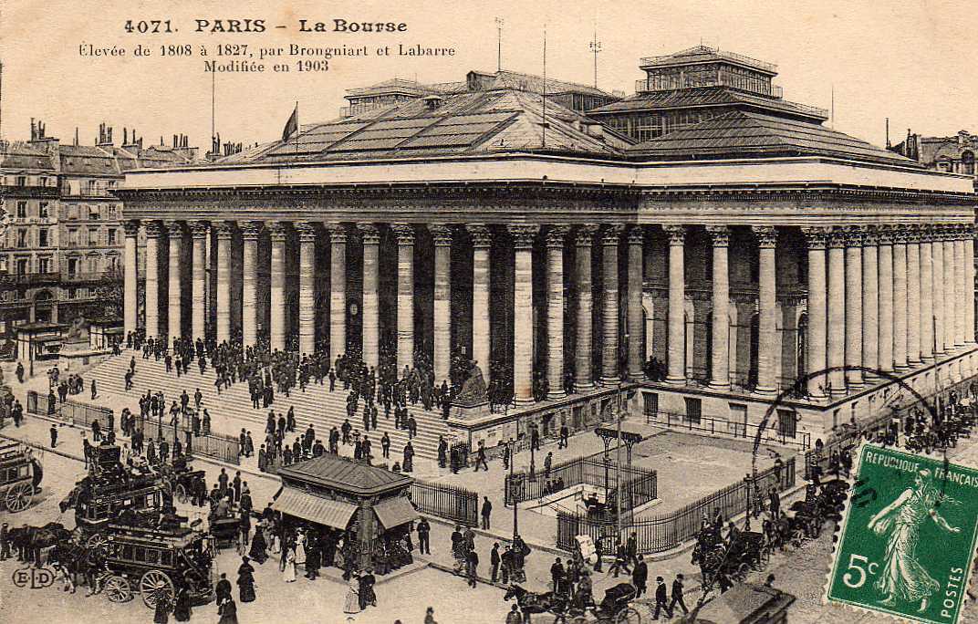 75 PARIS II Bourse, Omnibus à Chevaux, Ed ELD 4071, 1910 - Arrondissement: 02