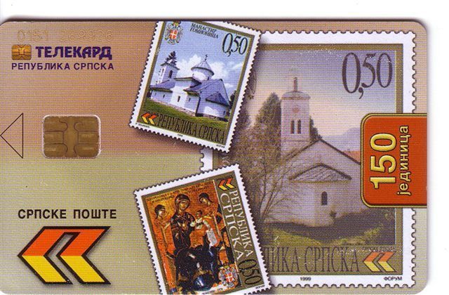 Serbia Republic - Republica Srpska - Banja Luka - Stamps On Card - Icons - Icon ( No Date & Tirage ) - Bosnie