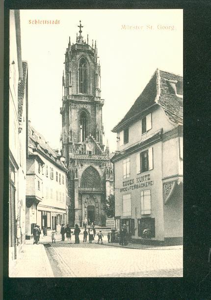 Schlettstadt - Münster St. Georg (Belle Carte Animée De Sélestat) - Selestat