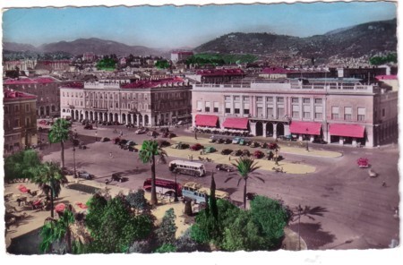 CPSM - NICE - La Place Masséna - Coul - 1956 ! - - Places, Squares