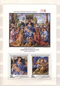 CZECHOSLOVAKIA 1988  Paintings - Albrecht Durer Mi.Bl.92 S/S - MNH - Blocks & Sheetlets