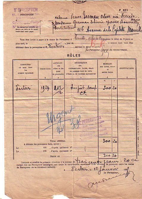 LETTRE  DE 1928 AVEC ENVELOPPE &LETTRE & CACHET MINISTERE FINANCES PERCEPTION - Lettres Civiles En Franchise