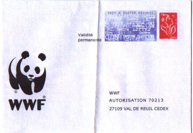 PAP Réponse WWF - Neuf - N° 0500780 - PAP: Antwort/Lamouche