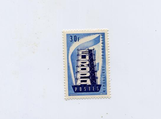 France N°1077 Neuf* Europa Bleu - 1956