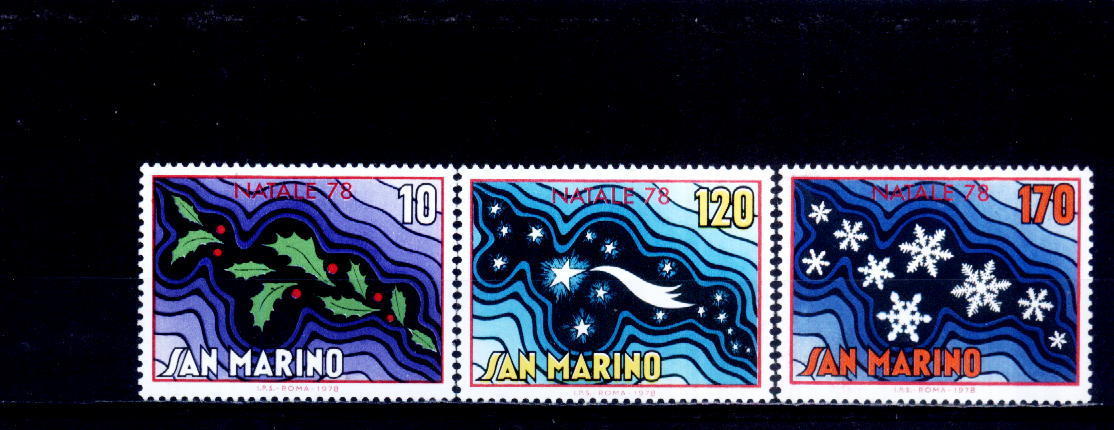 C2105 - Saint-Marin 1978 - Yv.no.968/70 Neufs** - Nuovi