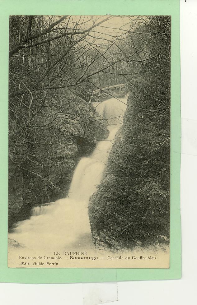 38 - Sassenage - Cascade Du Gouffre Bleu - CPA 1912 - Ed Guide Perrin Sans N° - Sassenage