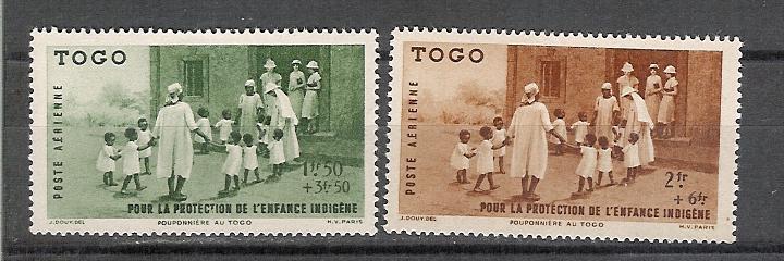 Togo YT PA 6/7 ** , Protection De L´enfance Indigène - Unused Stamps