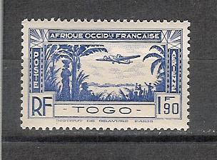 Togo YT PA 1 ** , Avion Bimoteur Et Palmiers - Unused Stamps