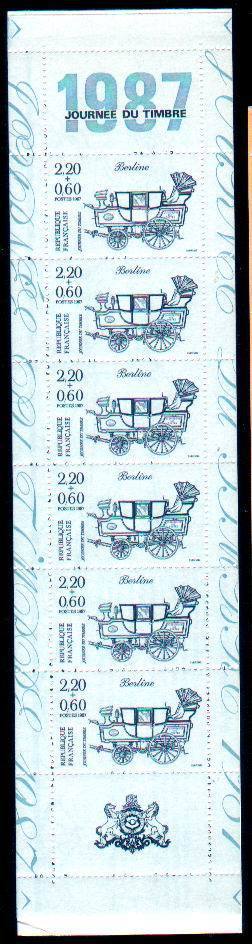 FRANCE "Booklets"Journee Du Timbre", Carnet Journee Du Timbre 1987.. - Stamp Day