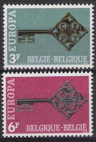 Belgie OCB 1452 / 1453 (**) - 1968