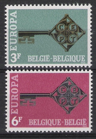 Belgie OCB 1452 / 1453 (**) - 1968