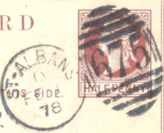 Zz906:½p Card : 675 ST.ALBANS + A 4 LONDON E.C. 78 - Stamped Stationery, Airletters & Aerogrammes